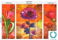 RM Style set of 3 pieces SunFlowers UV wall Decor & Gifting painting - Wood, Painted, Pack of3